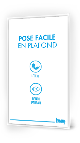 Plaque de plâtre Knauf Lightboard Horizon 4, plaque légère aux bords amincis pour plafonds parfaits