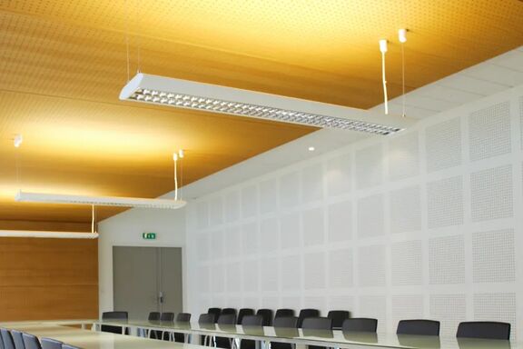 Plafond plâtre esthétique et acoustique