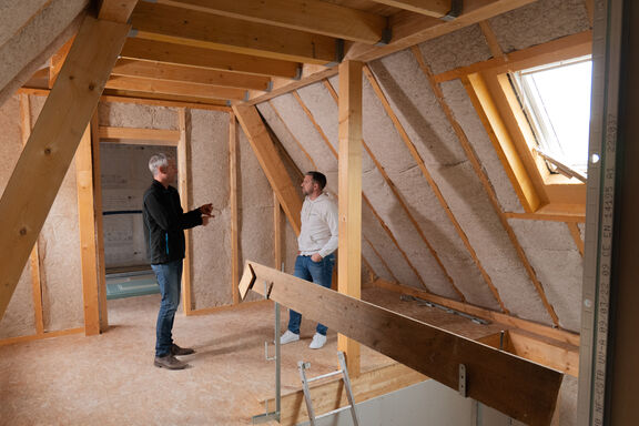 chantier de Dominique Jérôme avec les produits Knauf