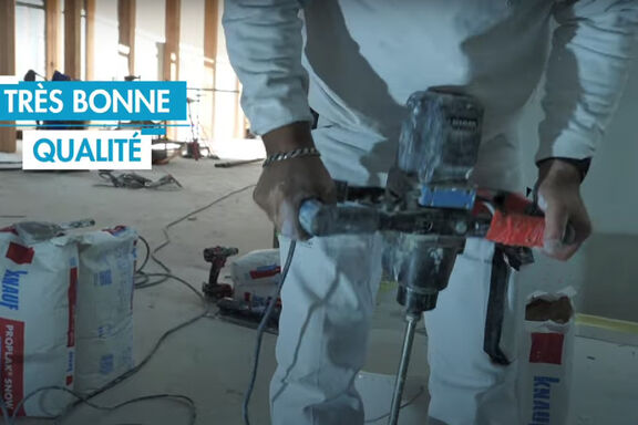 L'enduit Proplak Snow sur le chantier du collège et lycée Le Barp (33)