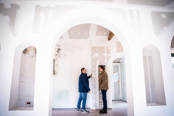 chantier d'un artisan plaquiste arches