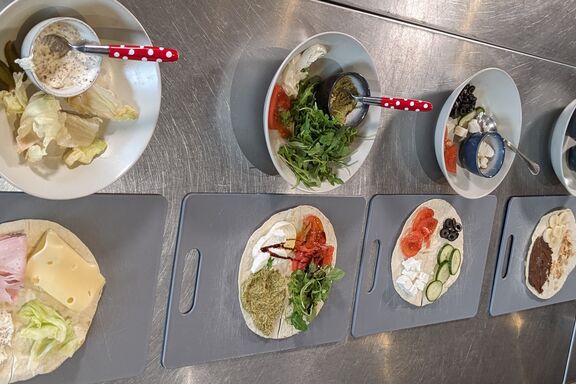 différentes recettes de wrap