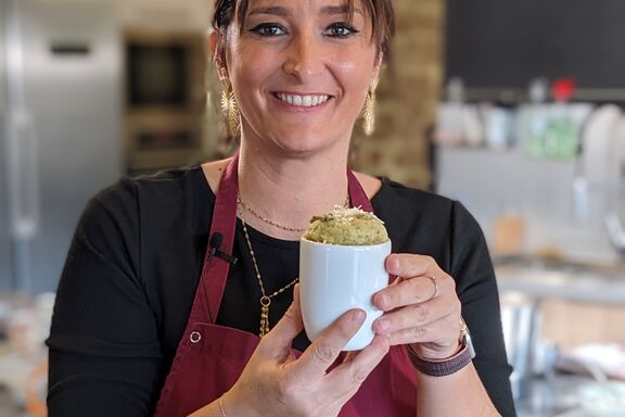 photo mugake pesto parmesan