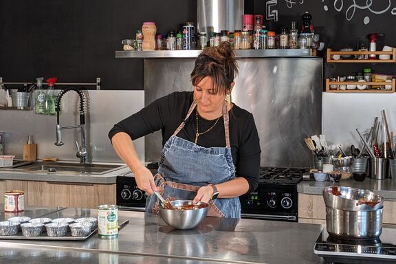 préparation des fondants aux marrons