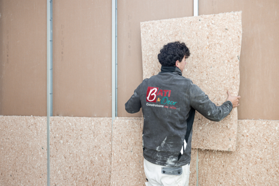 exemple également de l'isolation intérieur