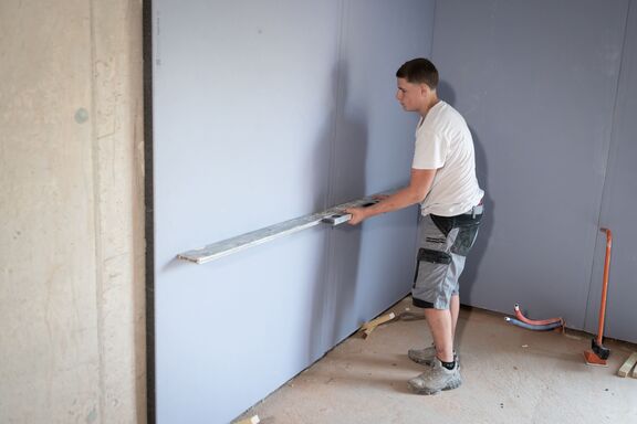 exemple d'isolation des murs intérieurs en polyplac phonik