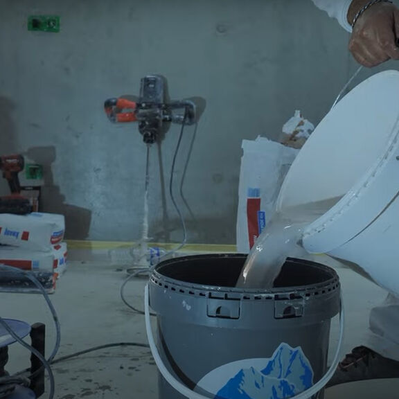 produit Proplak Snow de Knuaf testé par l'entreprise Mainvielle 