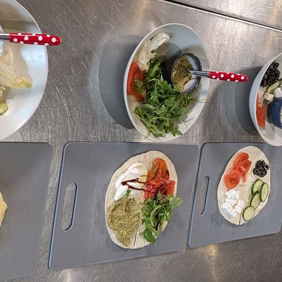 différentes recettes de wrap