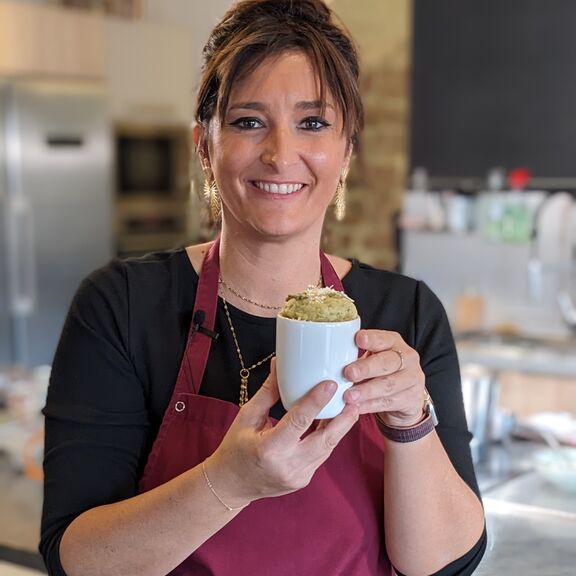 photo mugake pesto parmesan