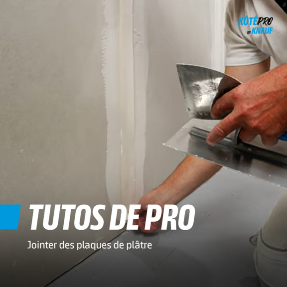 Vignette jointer des plaques de plâtre