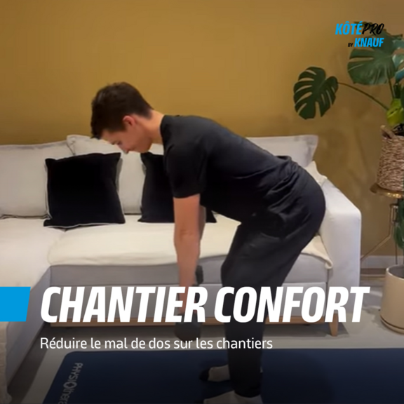 Réduire le mal de dos sur les chantiers