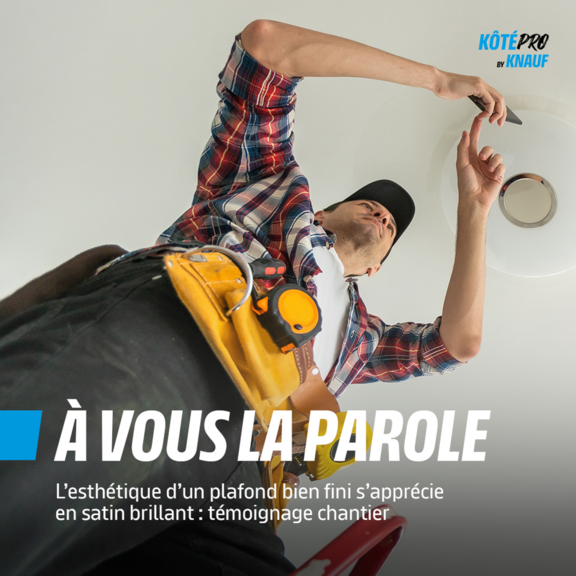 Vignette l'esthétique d'un plafond bien fini s'apprécie en satin brillant